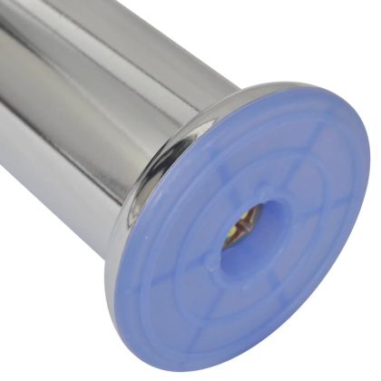 Крака за диван, 8 бр, кръгли, хром, 180 мм