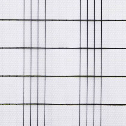 Балконски паравани, 5 бр, бял, 255x19 см, полиратан