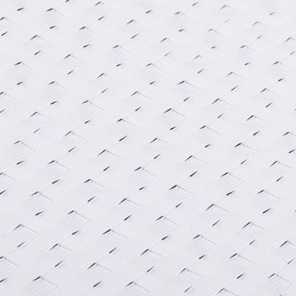 Балконски паравани, 5 бр, бял, 255x19 см, полиратан