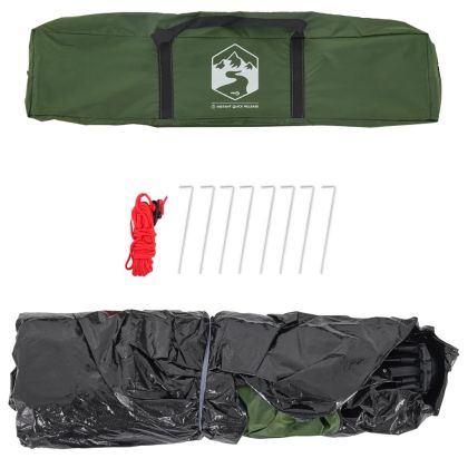 Къмпинг палатка 3-местна зелена бързо освобождаване