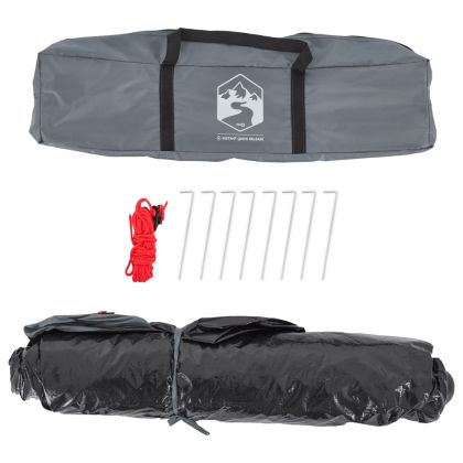 Къмпинг палатка 4-местна сиво-оранжева бързо освобождаване