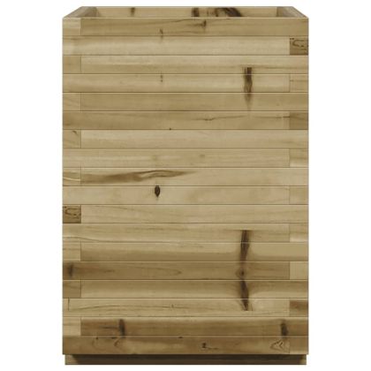 Градинска кашпа, 50x50x72,5 см, импрегнирано борово дърво