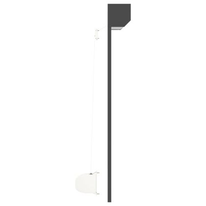 Външна ролетна щора, алуминий, 100x120 см, антрацит