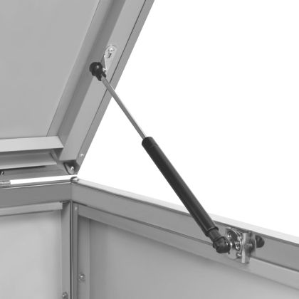 Единичен навес за кофа за смет 69x77,5x112,5 см инокс