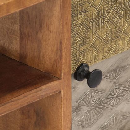 ТВ шкаф, 140x30x40 см, акациево дърво масив