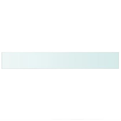 Рафтове, 2 бр, панели прозрачно стъкло, 90x12 см