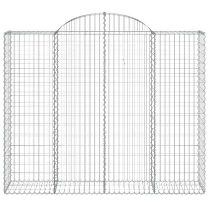 Габионни кошници арка 2 бр 200x50x160/180 см поцинковано желязо