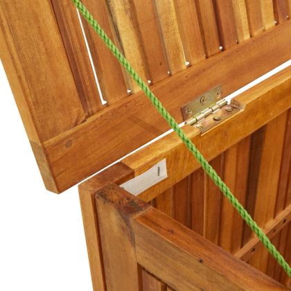 Градинска кутия за съхранение 113x50x58 см акациево дърво масив