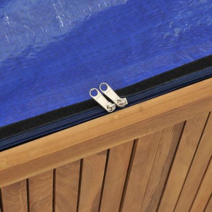 Градинска кутия, 150x50x55 см, тиково дърво масив