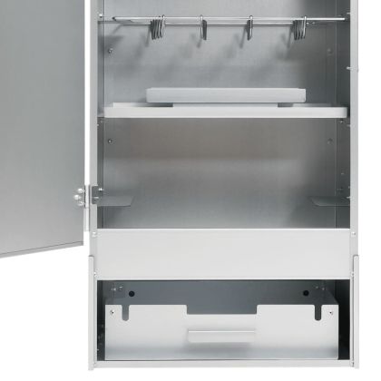 Барбекю пещ опушвач с маса поцинкована стомана