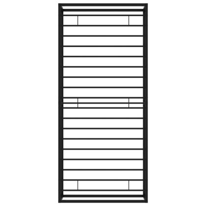 Рамка за легло, черна, метал, 90x200 см