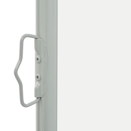 Прибираща се дворна странична тента, 80x300 см, кремава