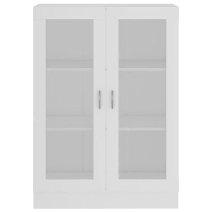 Шкаф витрина, бял, 82,5x30,5x115 см, ПДЧ