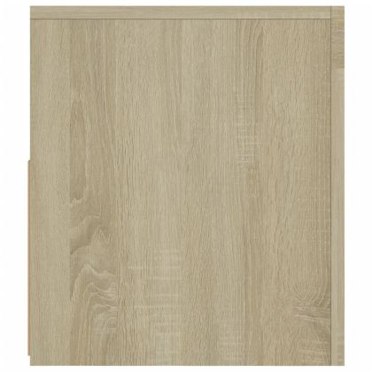 ТВ шкаф с LED осветление, дъб сонома, 120x35x40 см