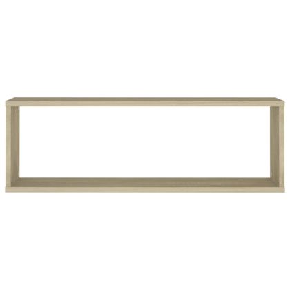 Стенни рафтове 4 бр дъб сонома 80x15x26,5 см инженерно дърво