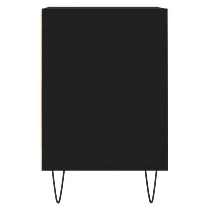 ТB шкаф, черен, 100x35x55 см, инженерно дърво