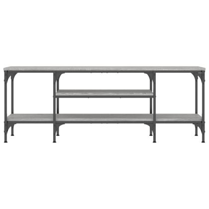 ТB шкаф, сив сонома, 121x35x45 см, инженерно дърво и желязо