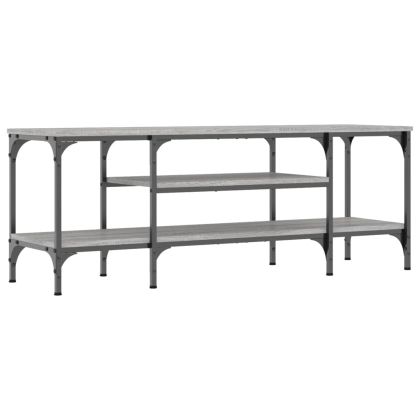 ТB шкаф, сив сонома, 121x35x45 см, инженерно дърво и желязо