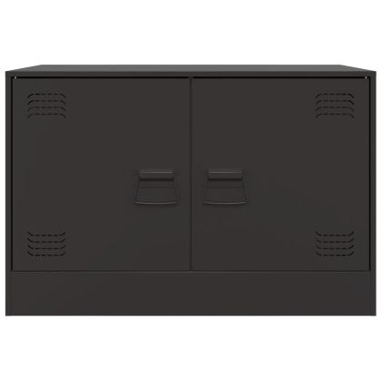 ТВ шкафове 2 бр антрацит 67x39x44 см стомана