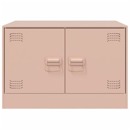 Маса за кафе, розова, 67x50x44 см, стомана