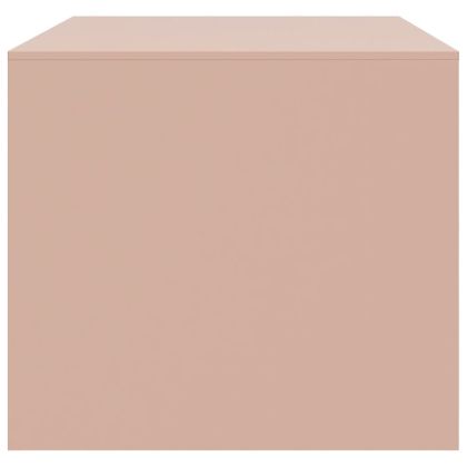 Маса за кафе, розова, 67x50x44 см, стомана