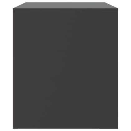 ТВ шкаф, черен, 67x39x44 см, стомана