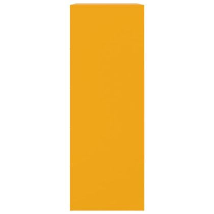 Бюфет, горчица жълто, 67x39x107 см, стомана