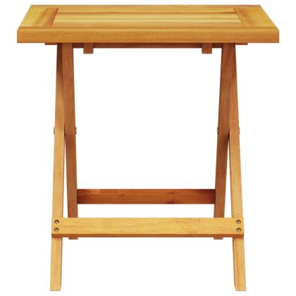 Шезлонг с възглавница и маса, масивно дърво акация