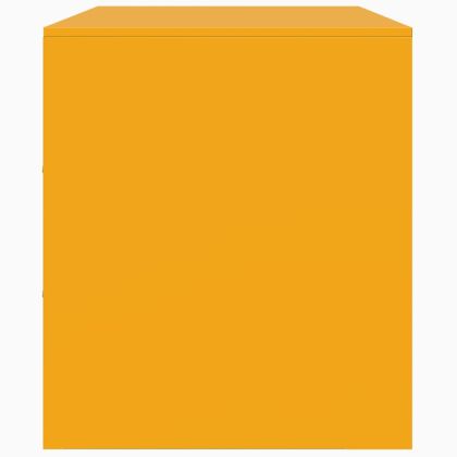 ТВ шкаф, горчица жълто, 67x39x44 см, стомана