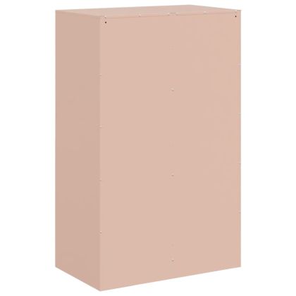 Бюфет, розов, 67x39x107 см, стомана