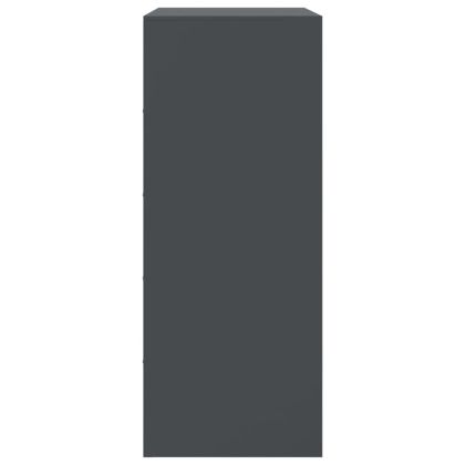 Висок шкаф, антрацит, 67x39x95 см, стомана