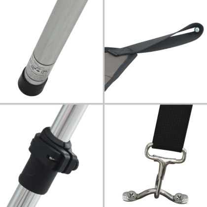 T-Top удължение за сенник антрацит сив 170x170x(115-183) см