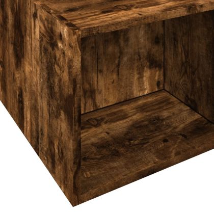 Рамка за легло, опушен дъб, 135x190 см, инженерно дърво