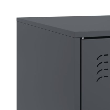 ТВ шкаф, антрацит, 67x39x44 см, стомана