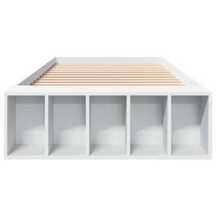Рамка за легло, бяла, 90x190 см, инженерно дърво