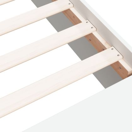 Рамка за легло, бяла, 75x190 см, инженерно дърво