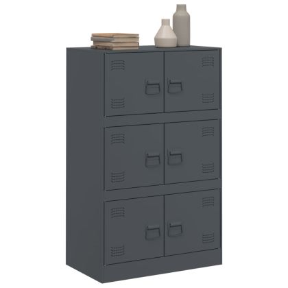 Бюфет, антрацит, 67x39x107 см, стомана