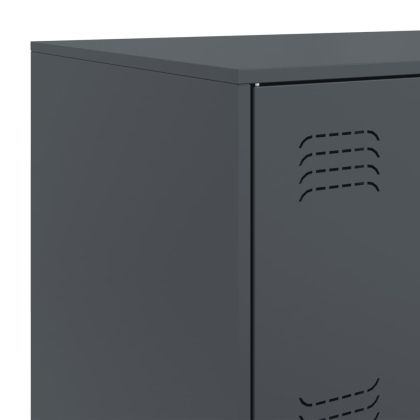 Бюфет, антрацит, 67x39x107 см, стомана