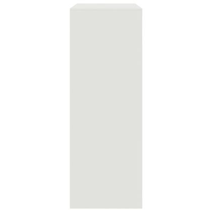 Бюфет, бял, 67x39x107 см, стомана