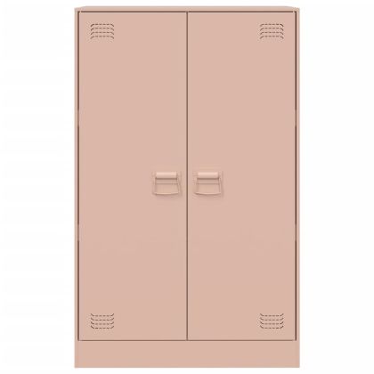 Бюфет, розов, 67x39x107 см, стомана