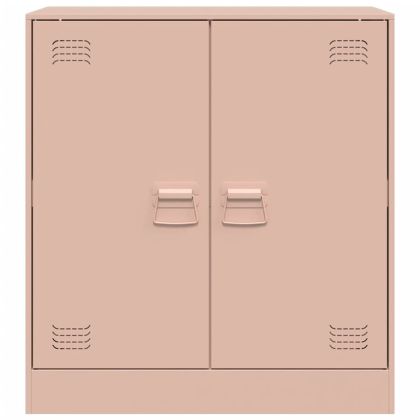 Бюфет, розов, 67x39x73 см, стомана