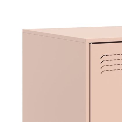 ТВ шкаф, розов, 67x39x44 см, стомана