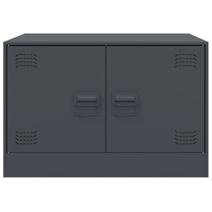 Маса за кафе, антрацит, 67x50x44 см, стомана