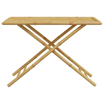 Градински трапезен комплект от 5 части, бамбук