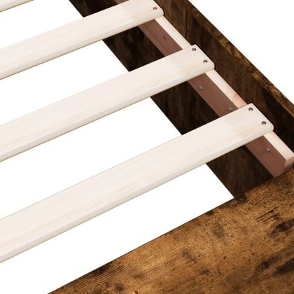 Рамка за легло, опушен дъб, 90x200 см, инженерно дърво