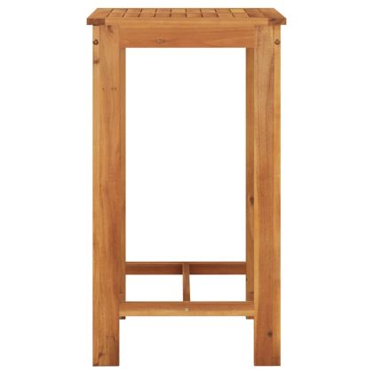 Градински бар комплект 5 части черно акация масив и полиратан