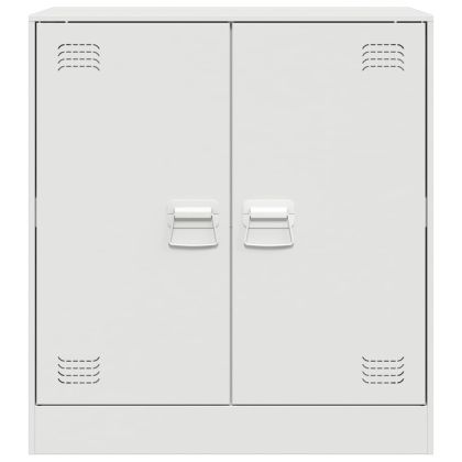 Бюфет, бял, 67x39x73 см, стомана