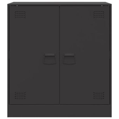 Бюфет, черен, 67x39x73 см, стомана