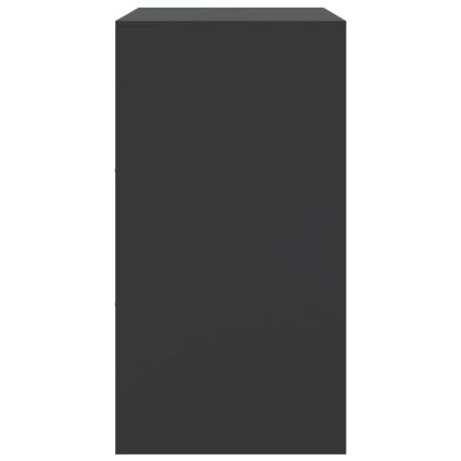 Бюфет, черен, 67x39x73 см, стомана