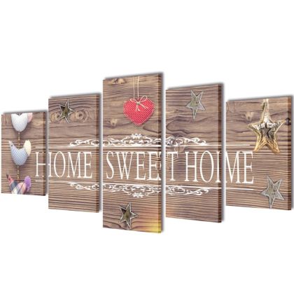 Декоративни панели за стена Home Sweet Home, 100 x 50 см